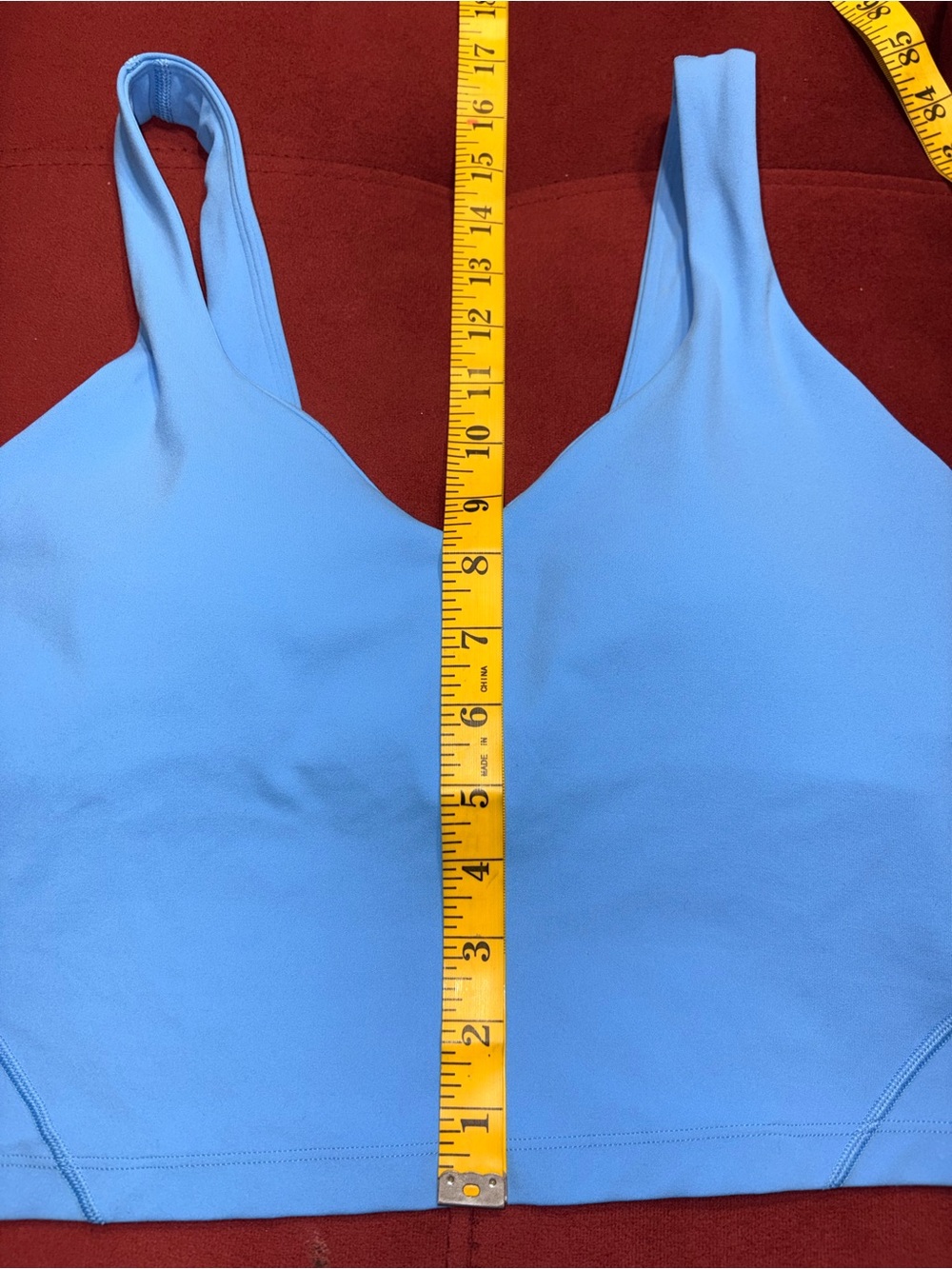 NWT Lululemon Align Tank Light Support Bra Size 6 Oceans Wave Light Blue - Picture 7 of 7